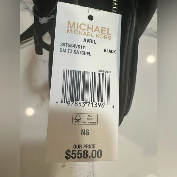 MICHAEL Michael Kors Avril Woven Satchel - NWT - Picture 7 of 9